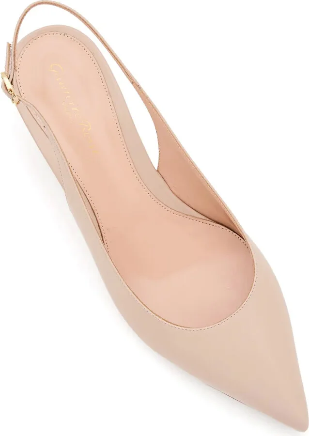 50mm Slingback Leather Pumps - Image 4