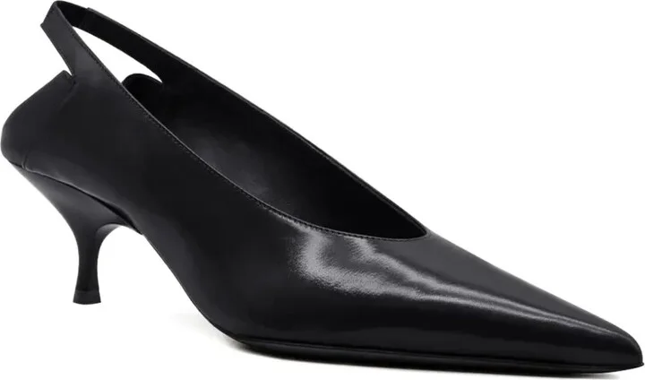 50mm Slingback Pointed-Toe Heeled Pumps - Image 2