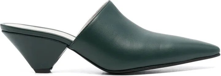 50mm Slip-On Leather Mules