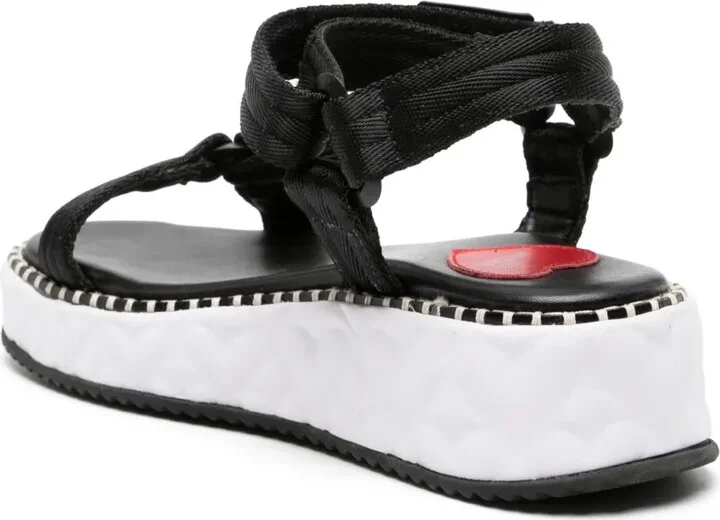 50mm Strappy Wedge Sandals - Image 3