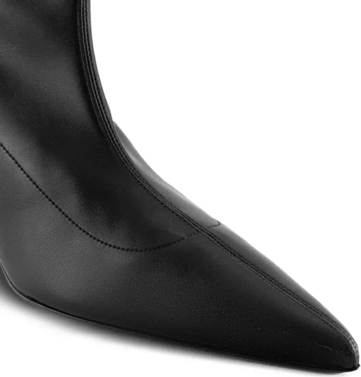 50mm Stretch Leather Pointed-Toe Boots - Image 4