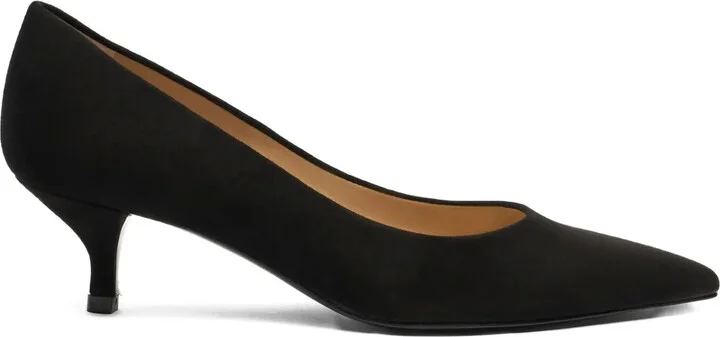 50mm Stuart power kitten-heel pumps
