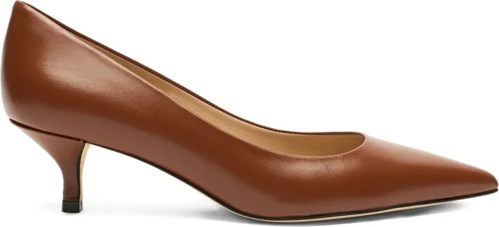 50mm Stuart Power leather pointed-toe pumps