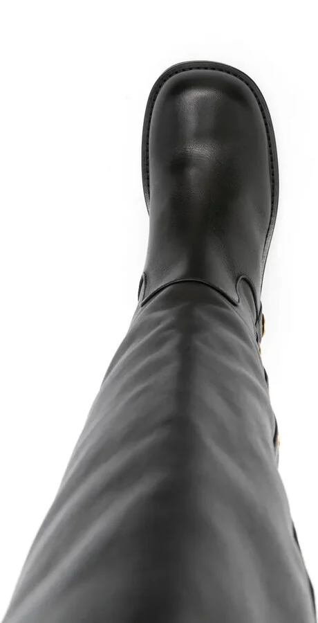 50mm Stud-Embellished Above-The-Knee Boots - Image 4