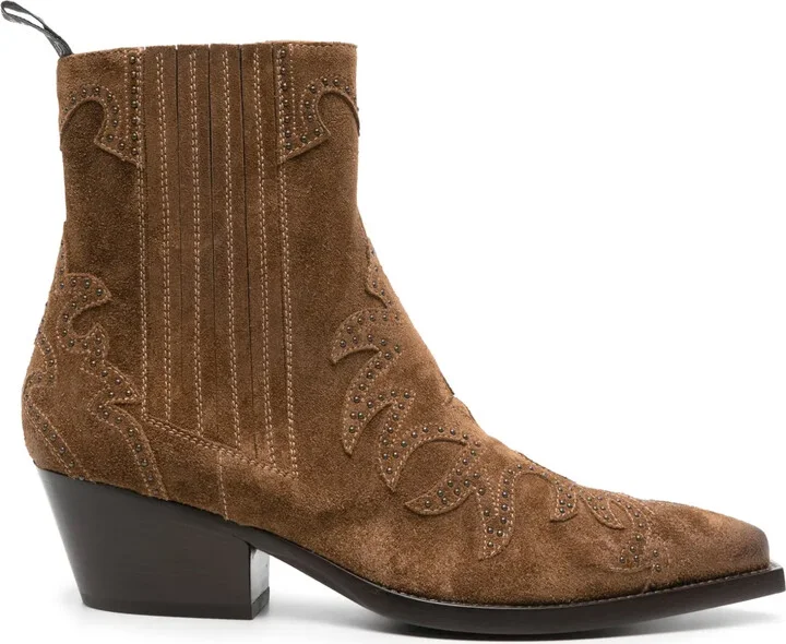 50mm Suede Ankle Boots