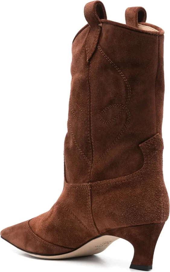 50mm Suede Cowboy Boots - Image 3
