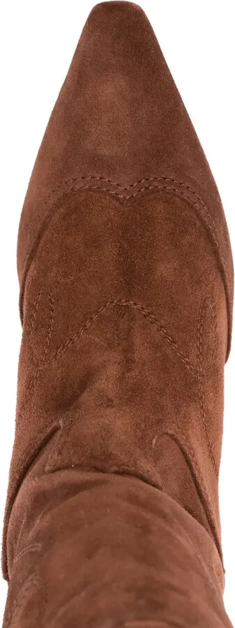 50mm Suede Cowboy Boots - Image 4