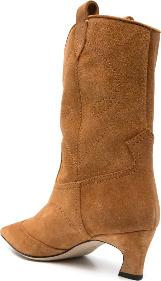 50mm Suede Cowboy Boots - Image 3