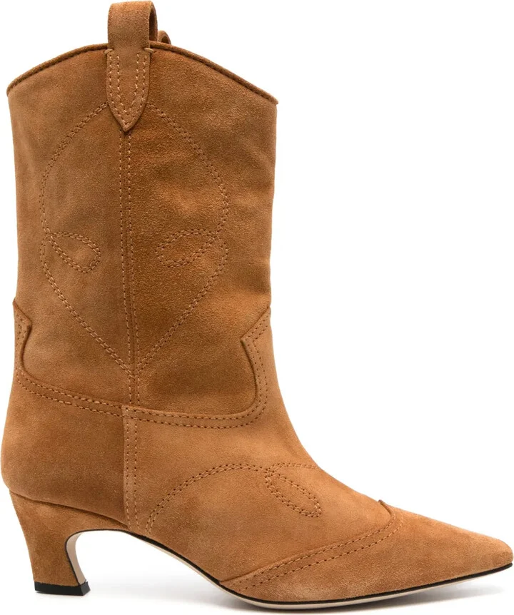 50mm Suede Cowboy Boots