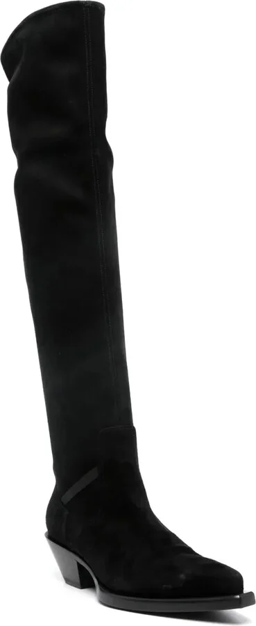 50mm Suede Knee-High Boots - Image 2
