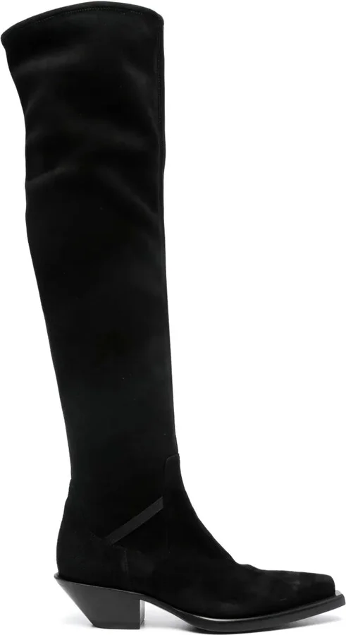 50mm Suede Knee-High Boots