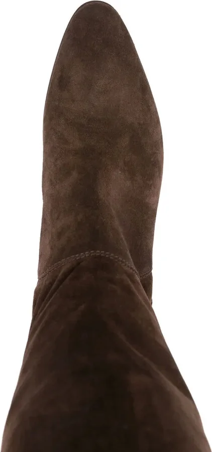 50mm Suede Leather Knee-High Boots - Image 4