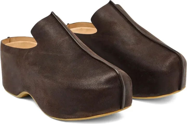 50mm Suede Platform Mules - Image 2