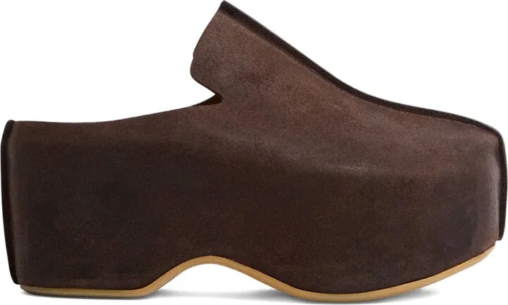 50mm Suede Platform Mules