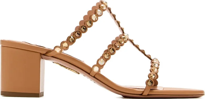 50mm Tequila crystal-embellished block-heel sandals