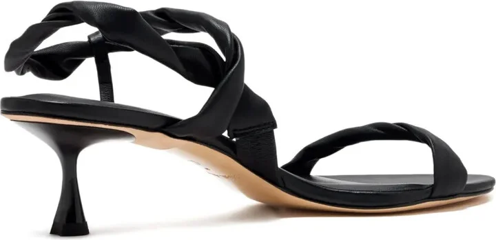 50mm Twisted Leather Sandals - Image 4