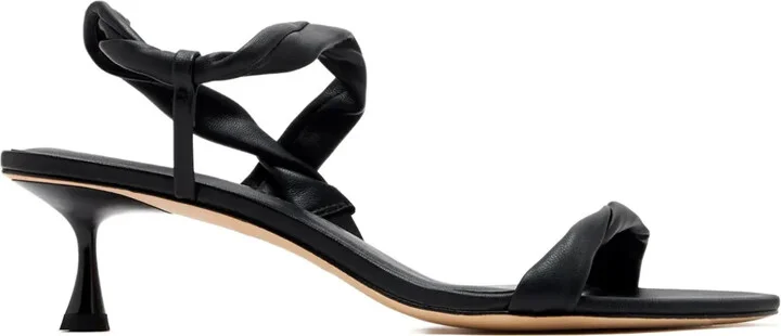 50mm Twisted Leather Sandals