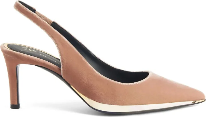 50mm Virgyn slingback pointed pumps