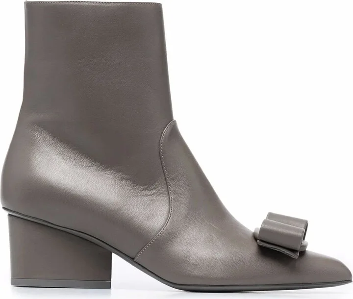 50mm Viva bow-detail ankle boots