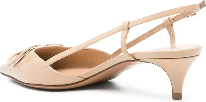 50mm Vlogo slingback pumps - Image 3
