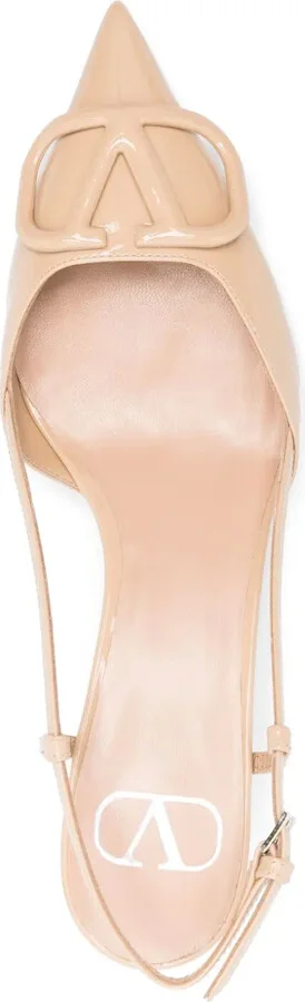 50mm Vlogo slingback pumps - Image 4