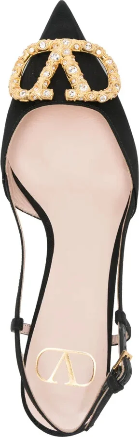 50mm Vlogo slingback pumps - Image 4