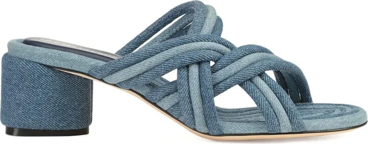 50mm Watamu knotted denim sandals