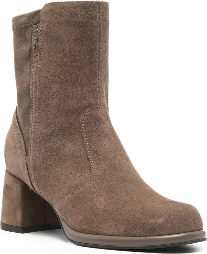 50mm Zip-Detail Block-Heel Boots - Image 2