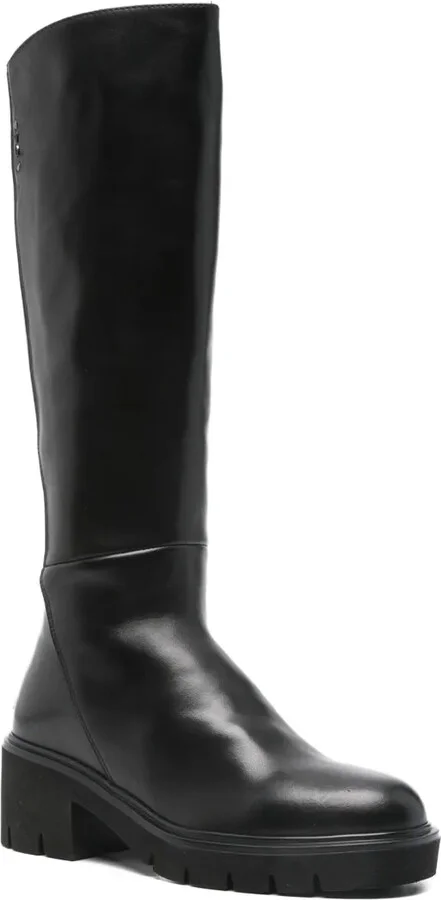 50mm Zip-Detail Block-Heel Boots - Image 2