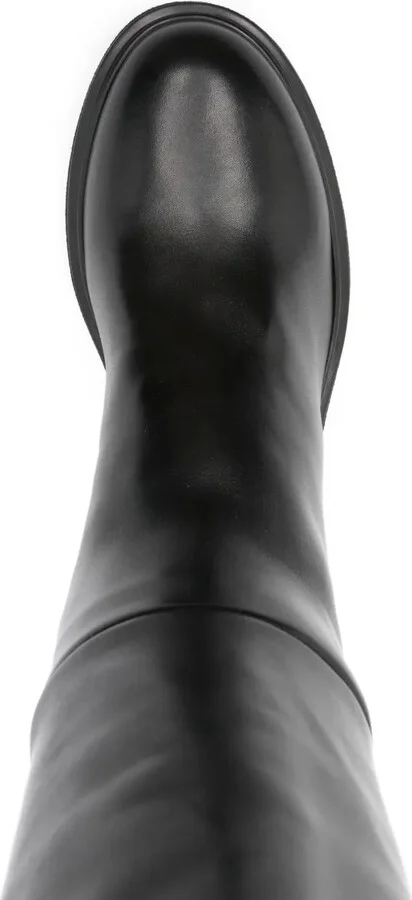 50mm Zip-Detail Block-Heel Boots - Image 4