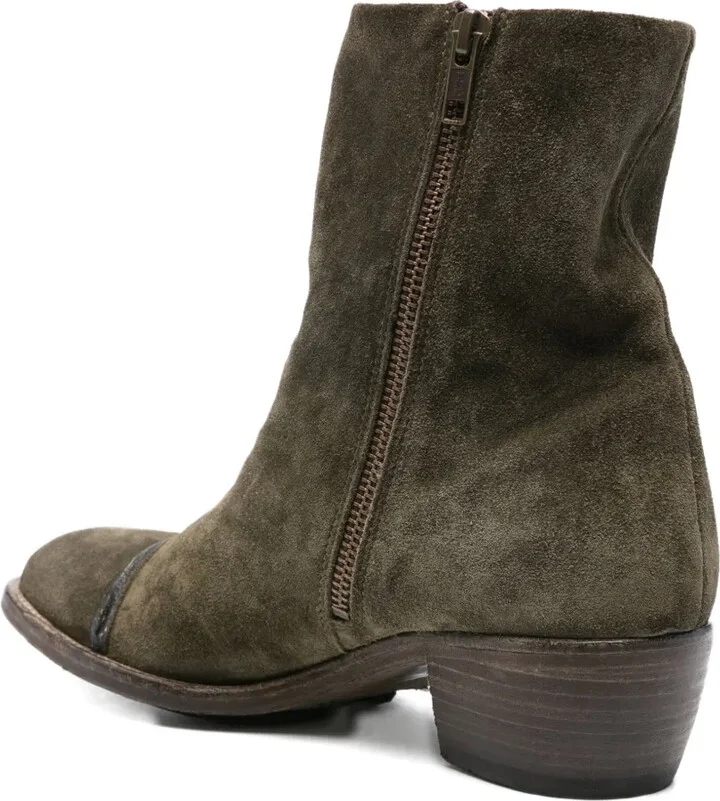 50mm Zip-Detail Cap-Toe Boots - Image 3