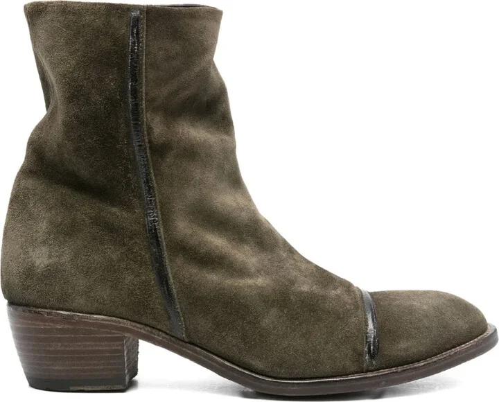 50mm Zip-Detail Cap-Toe Boots