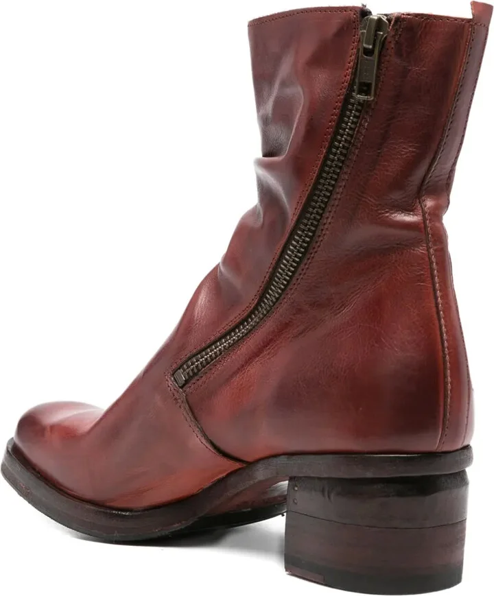 50mm Zipped Block-Heel Ankle Boots - Image 3