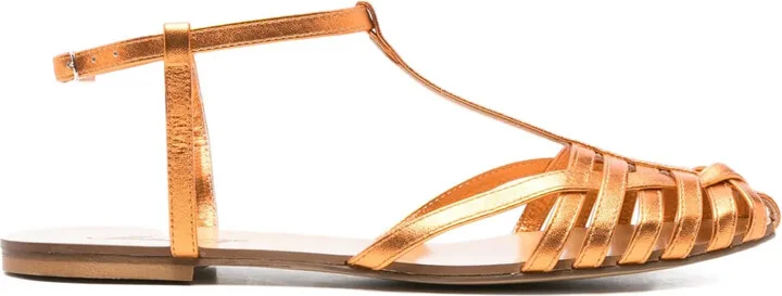 512 leather T-bar sandals