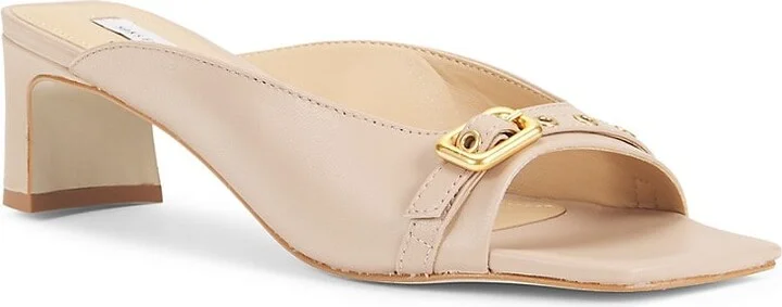 51MM Buckle Accent Leather Sandals - Image 2