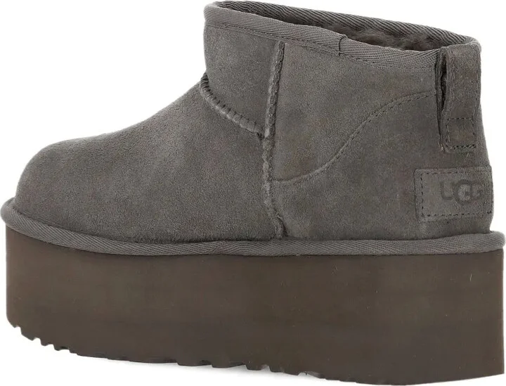 51mm Platform Suede Boots - Image 4