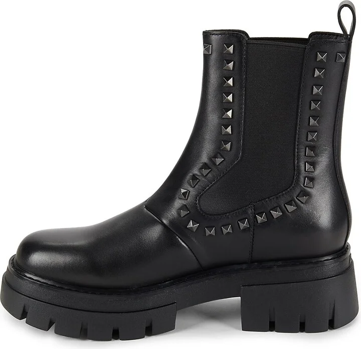 51MM Stud Leather Ankle Boots - Image 4