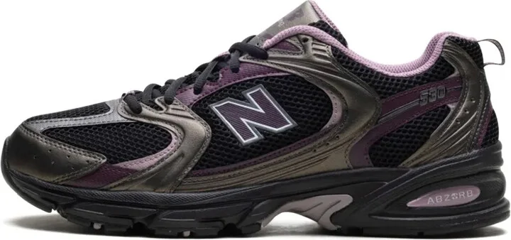 530 "Black/Black Metallic/Plum Brown" sneakers - Image 5