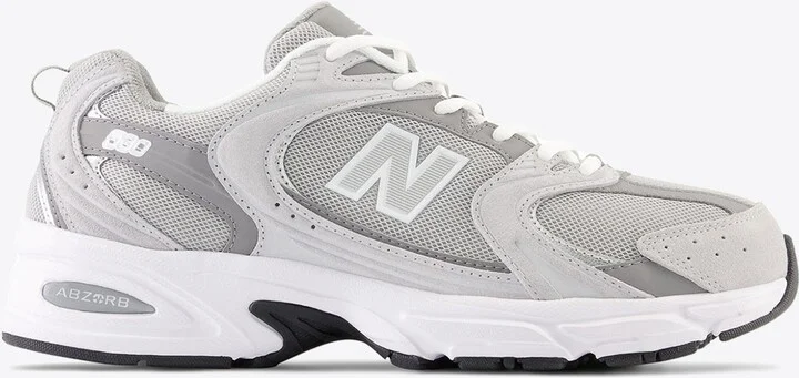 530 Low-Top Sneakers in Raincloud with Shadow Gray and Silver Metallic