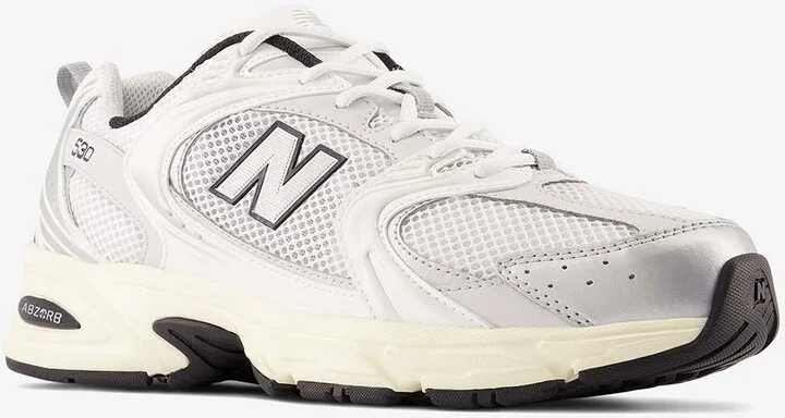 530 Low-Top Sneakers in Silver/Cream - Image 3