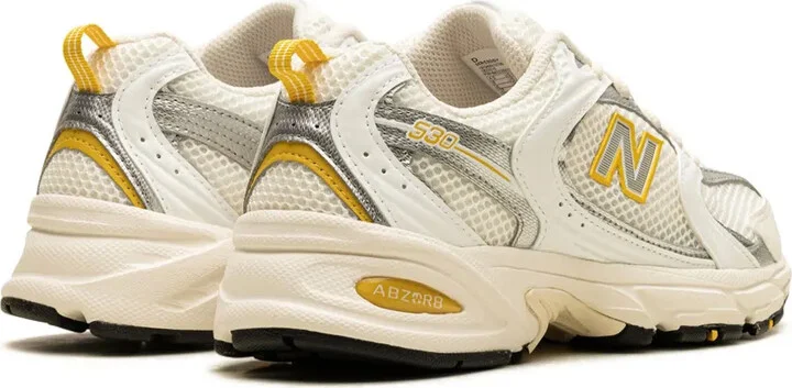 530 "Sea Salt/White/Ginger Lemon/Silver Metallic" sneakers - Image 3