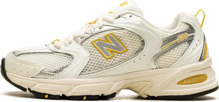 530 "Sea Salt/White/Ginger Lemon/Silver Metallic" sneakers - Image 5