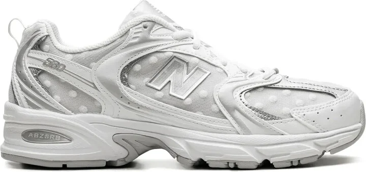 530 "Silver Metallic/Polka Dots" sneakers