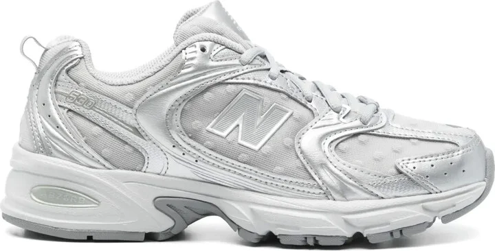 530 "Silver Metallic Raincloud Polka Dots"