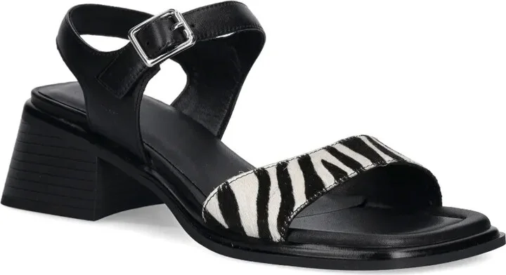 53mm Ines zebra-print block-heel sandals - Image 2
