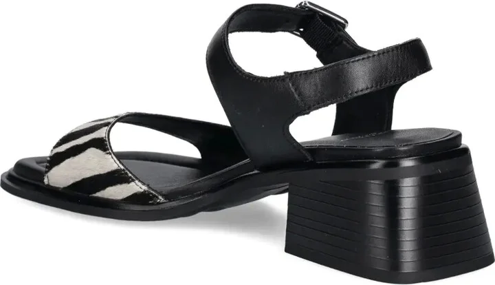 53mm Ines zebra-print block-heel sandals - Image 3
