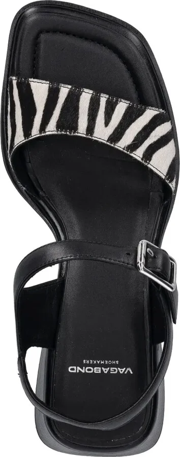 53mm Ines zebra-print block-heel sandals - Image 4
