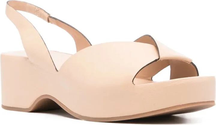 53mm Leather Platform Sandals - Image 2