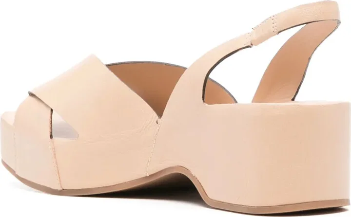 53mm Leather Platform Sandals - Image 3