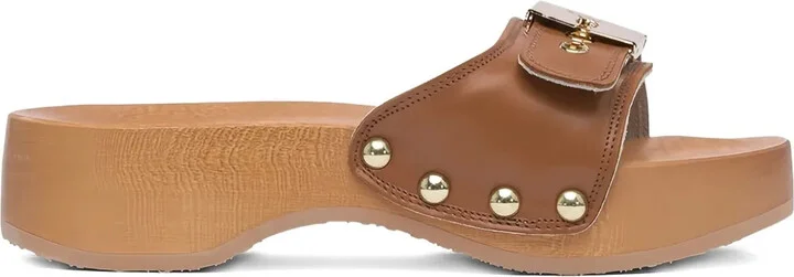 54mm Buckle-Detail Studded Sandals